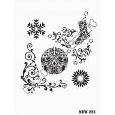 Stencil Rich New 221 Χριστούγεννα 25X35cm_NEW221